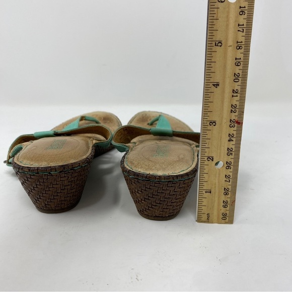 Born Comfort Sandals Size 7 M Turquoise Straps Adjustable - Picture 10 of 11
